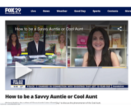 VIDEO: How to be a Savvy Auntie or Cool Aunt with Melanie Notkin