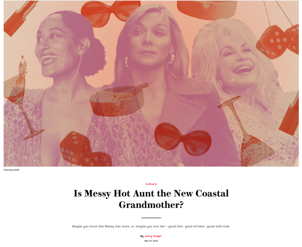 GLAMOUR Is Messy Hot Aunt the New Coastal Grandmother?