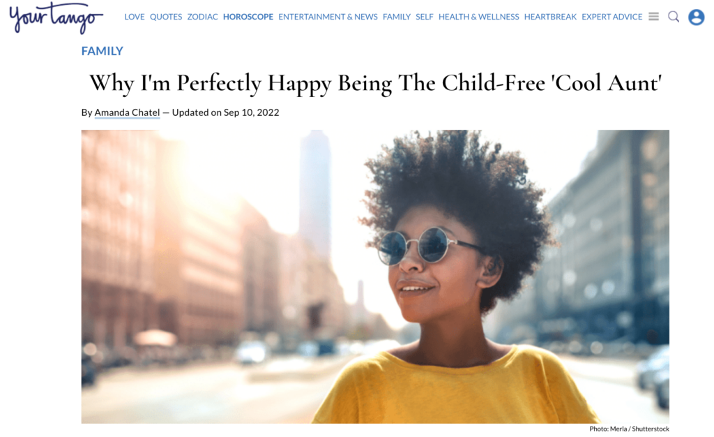 Why I'm Perfectly Happy Being The Child-Free 'Cool Aunt'